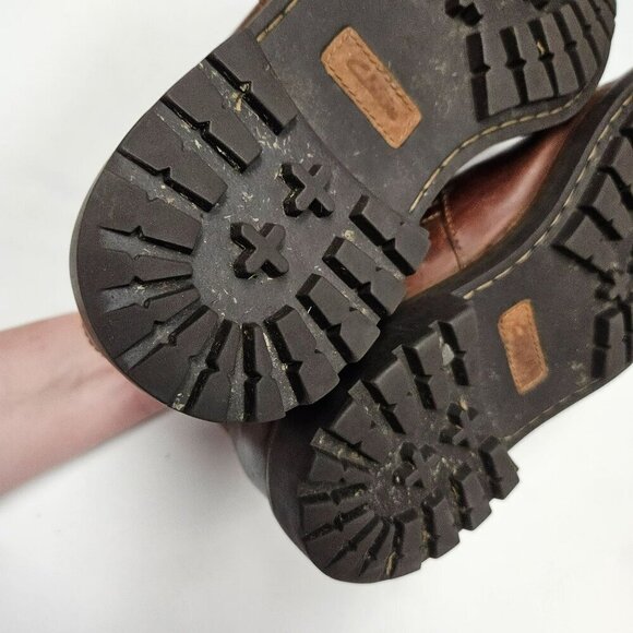 Clarks Mens Brown Leather Lace-Up Chukka Boots Size 9 M - Picture 12 of 13